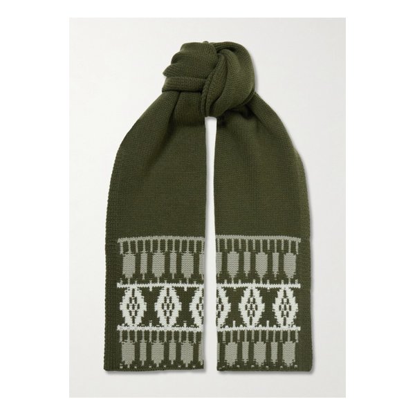 아치4 오스트리아 페어 아일 캐시미어 스카프 그린 46376663162866791