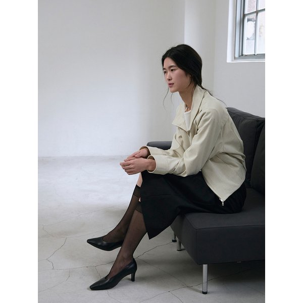 르 클래식 오렌 포인티드토 펌프스 - 트루 블랙