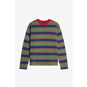 남성 (M)THADEO – STRIPED T-SHIRT_Khaki_LSVA0TS95U