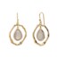 누트 티케 드롭 귀걸이-그레이 아게이트 / Nut Tyche Drop Earring - Gray Agate