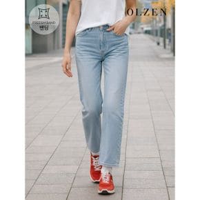 여성 릴렉스드 플렉시블 웨이스트 데님 팬츠  ZLD5DP2102 _P405775826