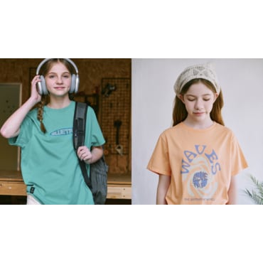 블루테일 AYC2TS10OR, AYC2TS11GN 반팔 티셔츠 택1