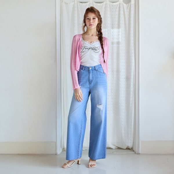 [시흥점] 여성 디스트로이드 썸머 데님팬츠 (ES2ODP54)