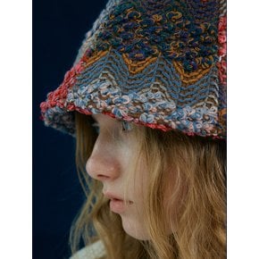 [Let there be light] Knit bucket hat in wine