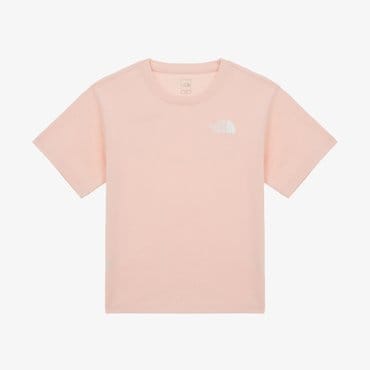 노스페이스 [노스페이스키즈 공식] NT7UR02W 키즈 고-투 반팔 라운드 티_SOFT PINK