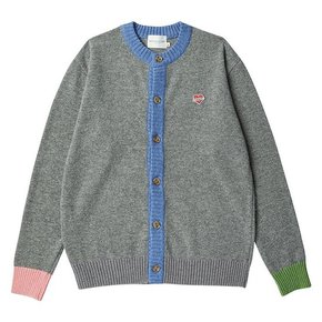 NOMANTIC HOCKNEY ROUND WOOL CARDIGAN GRAY[A]