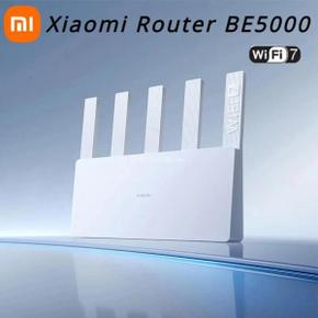 공유기 샤오미 라우터 BE5000 와이파이 7 2.5G 5011Mbps 네트워크 포트 512MB 메모리 2.4/5GHz 듀얼 광대