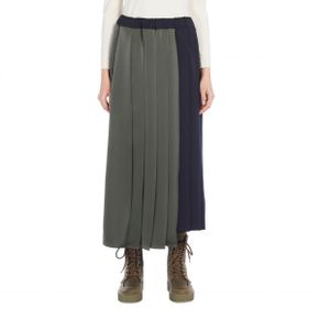 5098600 Weekend Max Mara Managua Pleated Asymmetric Hem Skirt