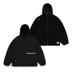 [RLOL](JP-20703) RLOL REVERSIBLE BOUCLE HOOD JUMPER BLACK