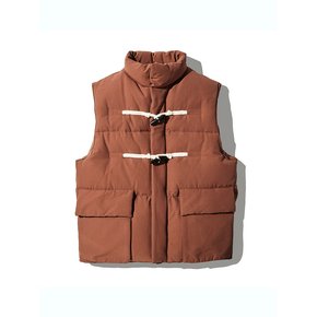 DTO Wappen Puffer Down Gilet_Orange Brown