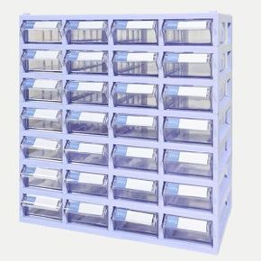 소형 수납함 4x7 투명 수납서랍선반 플라스틱 서랍장