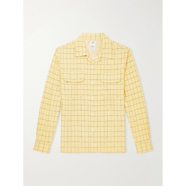 캐로우 컨버터블 칼라 체크 울 셔츠 46376663162933428