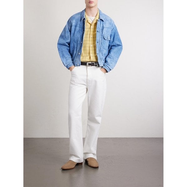 캐로우 컨버터블 칼라 체크 울 셔츠 46376663162933428