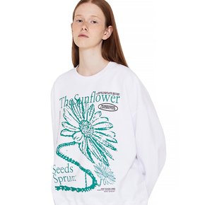 SUNFLOWER SWEATSHIRT (WHITE)