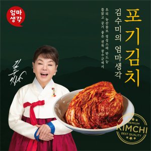 자연맛남 [김수미김치]김수미 국산 김치 더프리미엄 배추 포기 김치 10kg