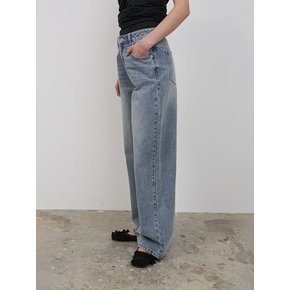 MID-RISE DENIM PANTS [LIGHT BLUE]