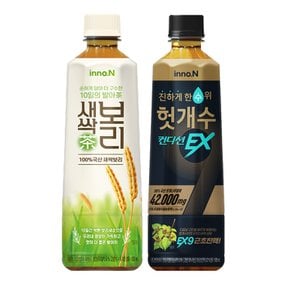 새싹보리차 500ml x 12펫 + 컨디션헛개수EX 500ml x 12개 / 차음료 음료수