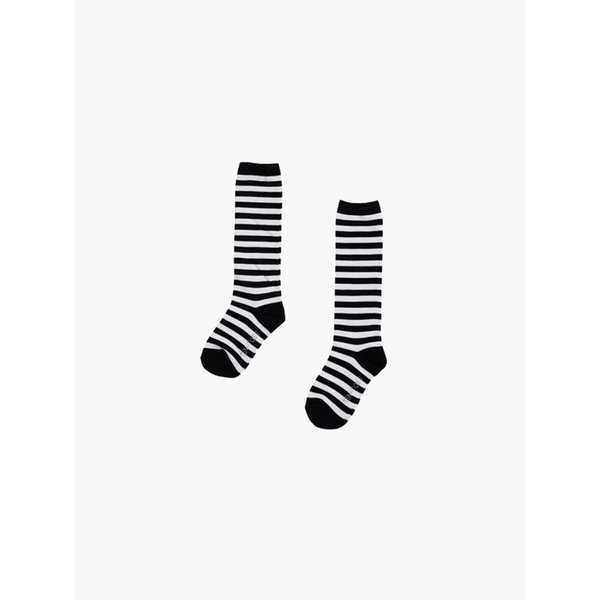 앨리스 스트라이프 롱삭스(Black)