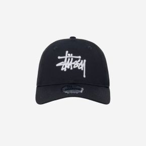 스투시 베이직 뉴에라 9Twenty 캡 블랙 Stussy Basic New Era 9Twenty Cap Black