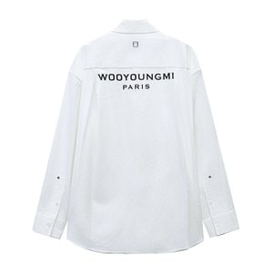 우영미 23FW 우영미 백로고 셔츠 화이트 W233SH07811W