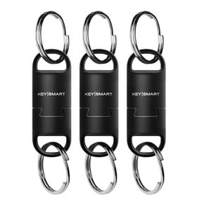 KeySmart 매그커넥트 프로 - - (3) 마그네틱 퀵 릴리즈 키 체인 남성용 키 체인 링 홀드