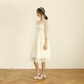 [CLAIR DE LUNE] DOT LACE DRESS