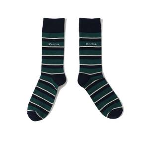 [공식](정상가 : 11,900원) 스트라이프 크루 삭스 GREEN