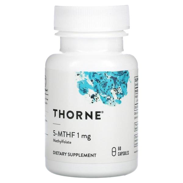 [해외직구] 쏜리서치 5-MTHF 1mg 60캡슐 Thorne Research 5-MTHF 1 mg 60 Capsules