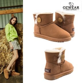 호주 어그 23FW 클래식 미니 버튼 부츠 방수 UGG OB362 체스트넛