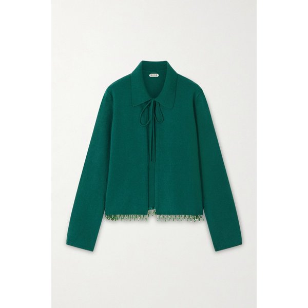 보디 비즈 프린지 울 캐시미어 블렌드 가디건 46376663162879720