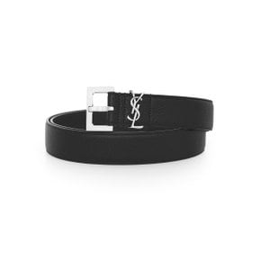 [생로랑 SAINT LAURENT] 634440 DTI0E 1000 은장 벨트