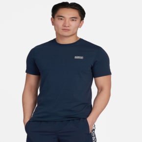 남성 네이비 B.Intl 에센셜 스몰로고 티셔츠 (URTS3E016N2)