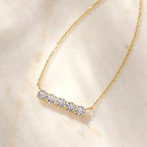 14k 비라인 다이아몬드 목걸이 1부(3mm)