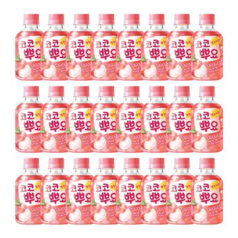 팔도 코코뿌요 복숭아 280ml x 24개