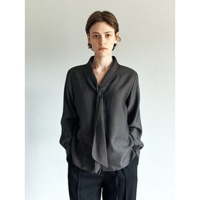 Tie-Neck Blouse (2color)