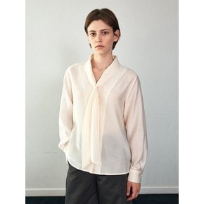 Tie-Neck Blouse (2color)