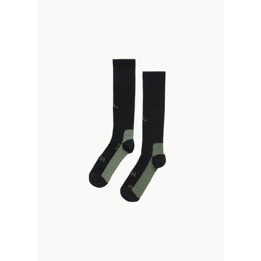 샵아모멘토 로아 25SS Logo Wool High Socks, Black