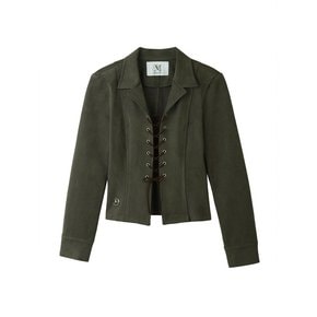 suede jacket (khaki)