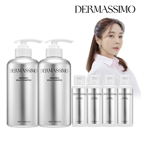 [특가]더마시모 리덴실 스칼프 샴푸 패키지 (450ml x 2개+100ml x4개)
