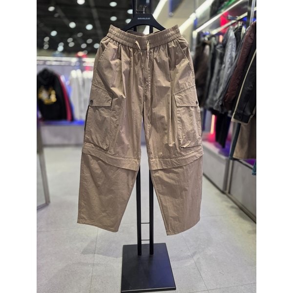 [시흥점] 26` 버뮤다 겸용 우븐 벌룬 와이드 카고팬츠(베이지)/JHZZ80427BE