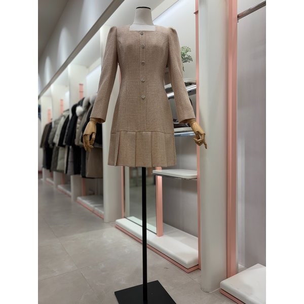 [여주점] 83% 할인 여성 트위드 플리츠 미니 원피스 (ITNBZOP660)