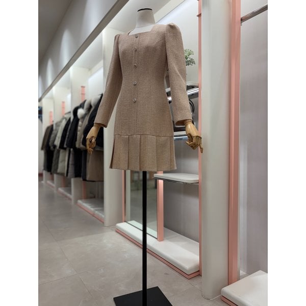 [여주점] 83% 할인 여성 트위드 플리츠 미니 원피스 (ITNBZOP660)