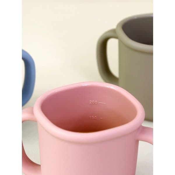 스스로 실리콘 양손 빨대컵