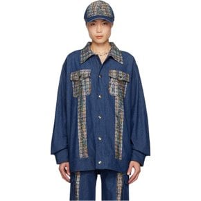 SSENSE 익스클루시브 네이비 데님 재킷 M1024B33 DENIM