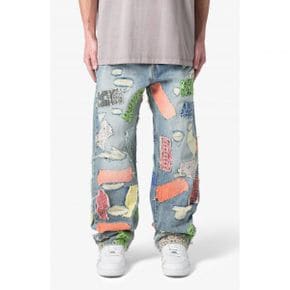 4736955 Mnml Ultrabaggy Ripped Bandana Patch Jeans