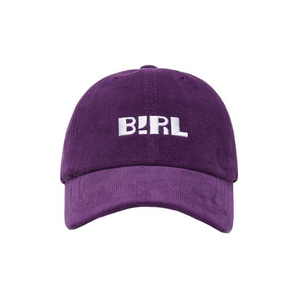 Embroidered Corduroy ball cap PURPLE