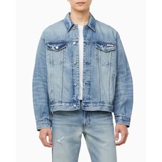남성 레귤러핏 90s 라이트블루 워시 데님 자켓(4RB797G)