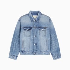 남성 레귤러핏 90s 라이트블루 워시 데님 자켓(4RB797G)
