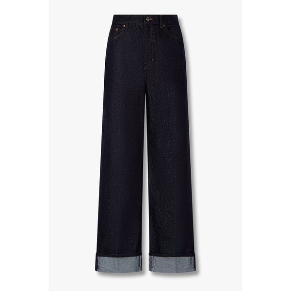 턴업 배기 핏 데님 팬츠 7115455905146