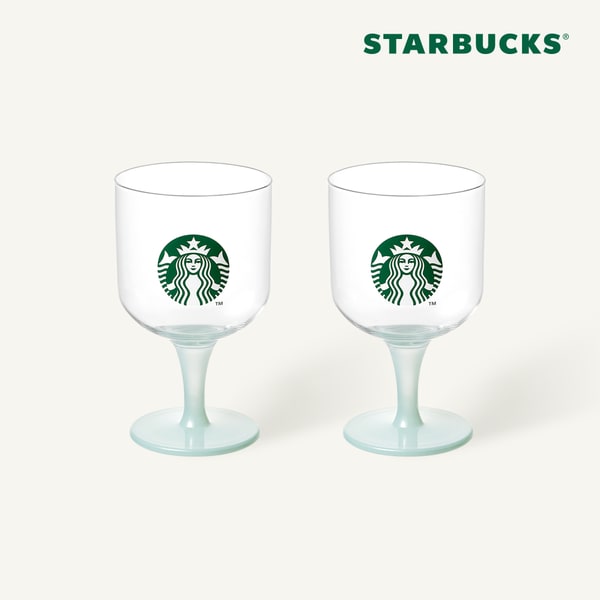 [스타벅스] 스태카 고블렛 유리잔 2P